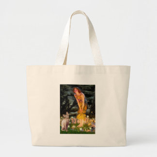 Bolso De Tela Gigante MidEve - Gato Sphynx crema