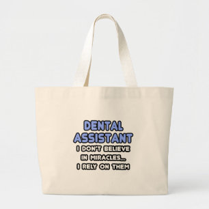 Bolso De Tela Gigante Milagros y asistentes dentales