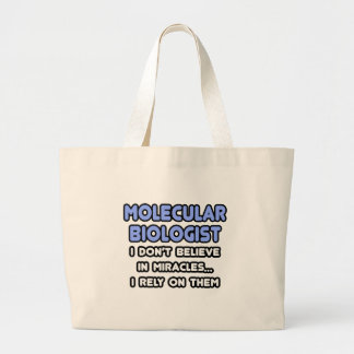 Bolso De Tela Gigante Milagros y biólogos moleculares