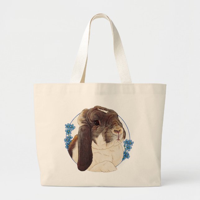 Bolso De Tela Gigante Milly Moo Bunny (Frente)