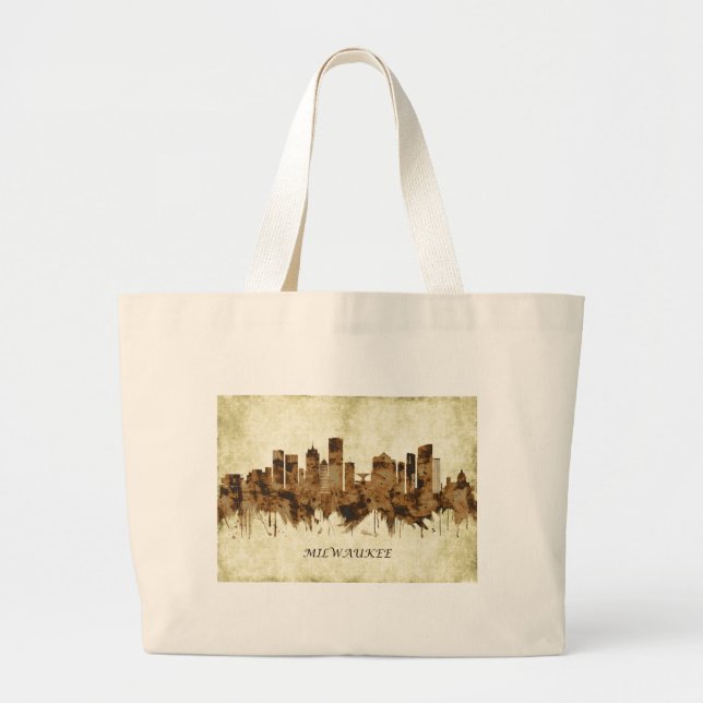 Bolso De Tela Gigante Milwaukee Wisconsin City (Frente)