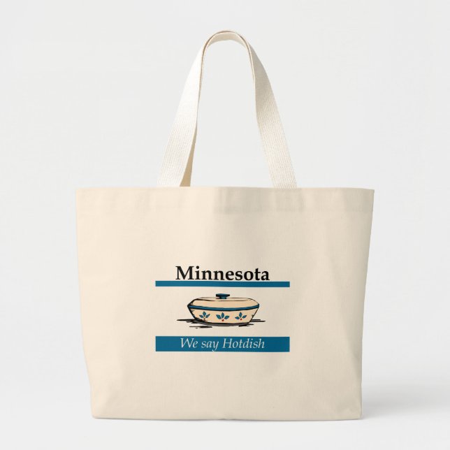 Bolso De Tela Gigante Minnesota: Decimos Hotdish (Frente)