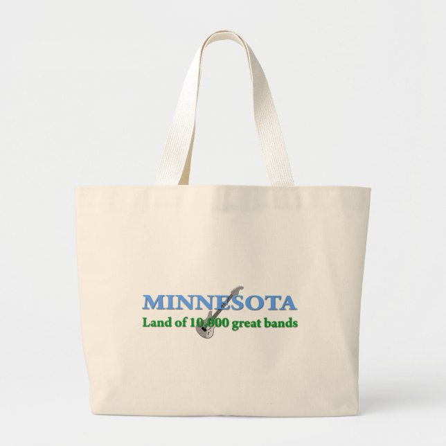 Bolso De Tela Gigante Minnesota - Tierra de 10.000 bandas (Frente)