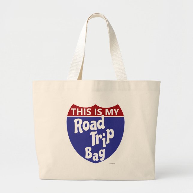 Bolso De Tela Gigante Mira mi viaje por carretera (Frente)