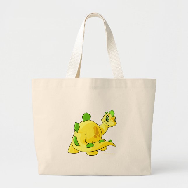 Bolso De Tela Gigante Mirada de Chomby amarillo (Frente)