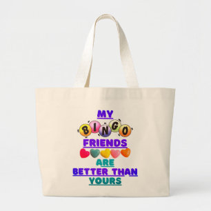 Bolso De Tela Gigante Mis Amigos De Bingo Son Mejores Que El Tote
