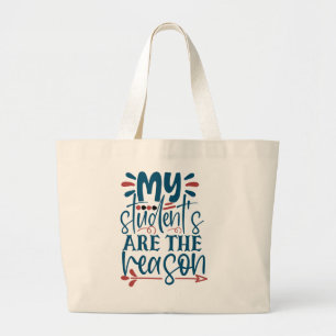 Bolso De Tela Gigante Mis Estudiantes Son La Razón