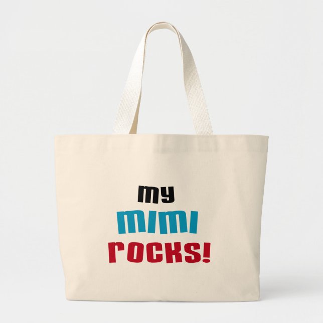Bolso De Tela Gigante Mis Mimi Rocks camisetas y regalos (Frente)