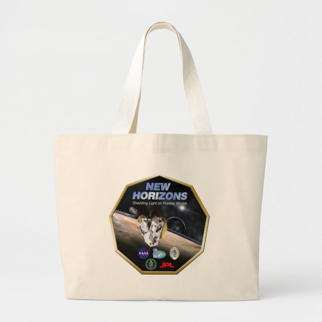 Bolso De Tela Gigante ¡Misión de New Horizons en Plutón! (Frente)