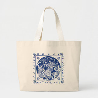 Bolso De Tela Gigante Mitología griega - azul