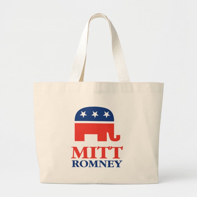 Bolso De Tela Gigante Mitt Romney 2012 (Frente)
