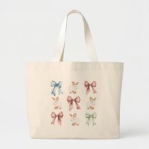 Mochila con cordón de conejitos y lazos
