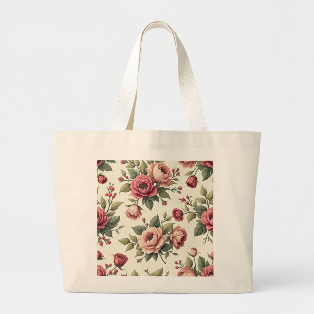 Bolso De Tela Gigante Moda de época francesa (Frente)