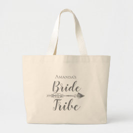 Bolso De Tela Gigante Moda La tribu de novias Boho Personalizada