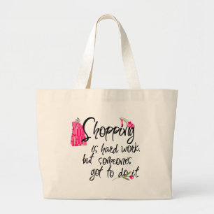 Bolso De Tela Gigante Moda rosa oscura Tote Bag