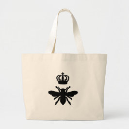 Bolso De Tela Gigante Moda Vintage Reina Bee Silhouette