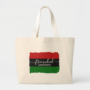 Bolso De Tela Gigante Moderno JUNETEENTH Panafricano GRATIS DE VERDAD