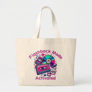 Bolso De Tela Gigante Modo Flashback: Activado – Amante de la Música Ret