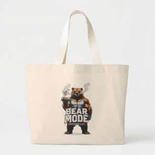 Bolso De Tela Gigante Modo Oso Activado 2026