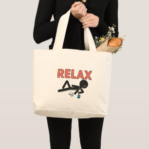 Bolso De Tela Gigante Modo Relajante – Pegatina de Vibraciones Suaves
