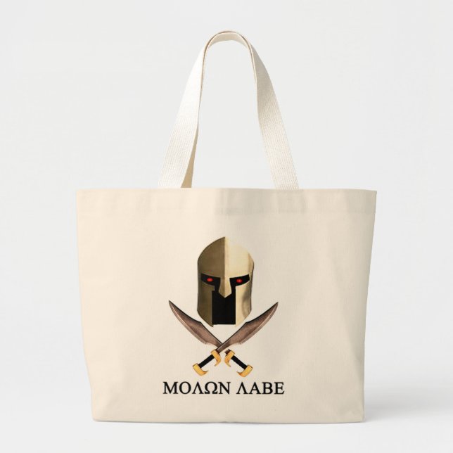 BOLSO DE TELA GIGANTE MOLON LABE (Frente)