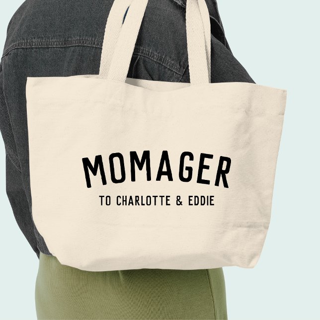 Bolso De Tela Gigante Momager | Nombres modernos de niños gerentes de ma (Subido por el creador)
