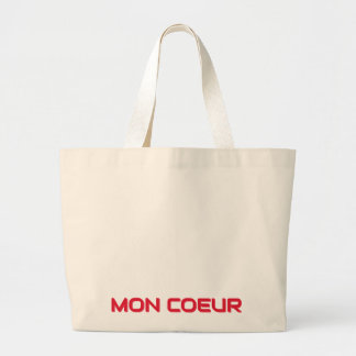 Bolso De Tela Gigante Mon Coeur Tote