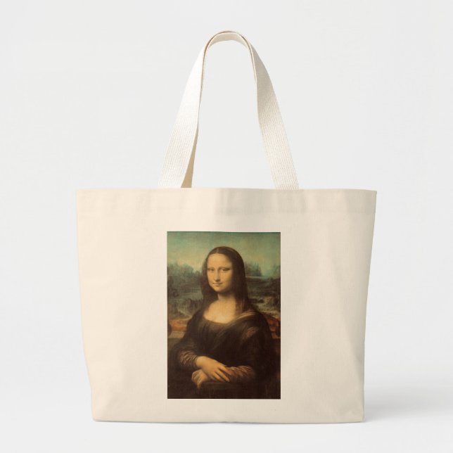 Bolso De Tela Gigante Mona Lisa (Frente)