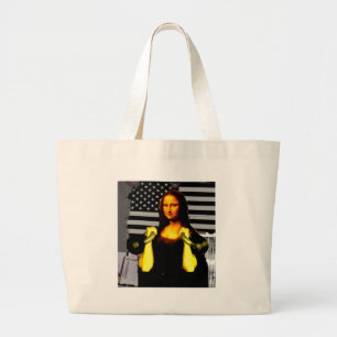 Bolso De Tela Gigante Mona Lisa con KettleBells