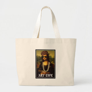 Bolso De Tela Gigante Mona Lisa Thug Life Art Life