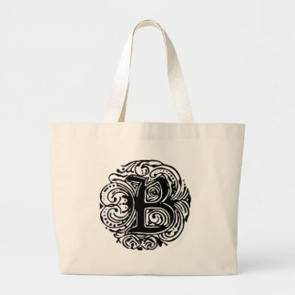 Bolso De Tela Gigante Monarchia Black "B"