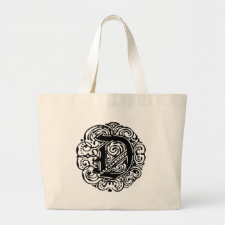 Bolso De Tela Gigante Monarchia Black "D"