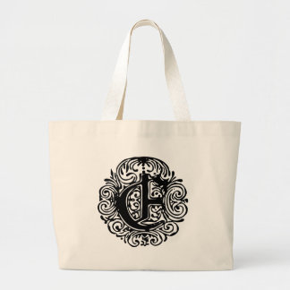 Bolso De Tela Gigante Monarquia "E"