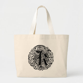 Bolso De Tela Gigante Monarquia "K"
