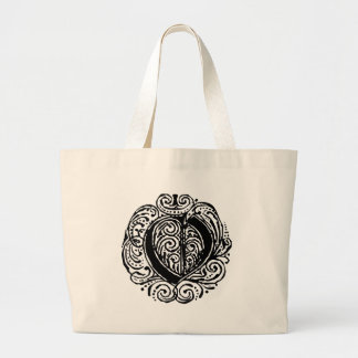 Bolso De Tela Gigante Monarquia "O"