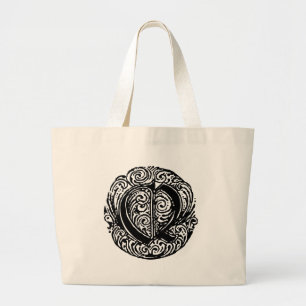 Bolso De Tela Gigante Monarquia "Q"