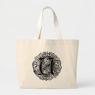 Bolso De Tela Gigante Monarquia "U"
