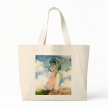 Monet artístico "Mujer con parosel rosado"