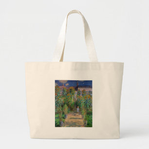 Bolso De Tela Gigante Monet Garden Vetheuil Impresionim Pintura