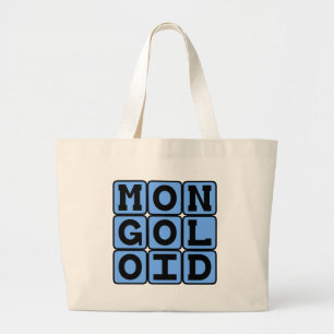 Bolso De Tela Gigante Mongoloide, término ofensivo