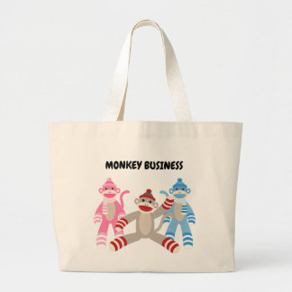 Bolso De Tela Gigante Monkey Business Sock Monkey Tote