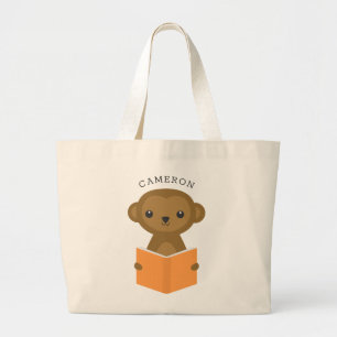 Bolso De Tela Gigante Monkey Tote Bags