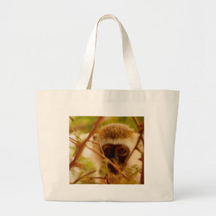 Bolso De Tela Gigante Mono descarado.
