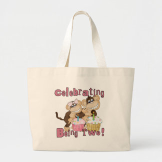 Bolso De Tela Gigante Mono Fiesta Rosado 2.ª camisetas y regalos de cump