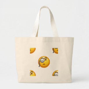 Bolso De Tela Gigante monóculo de emoji
