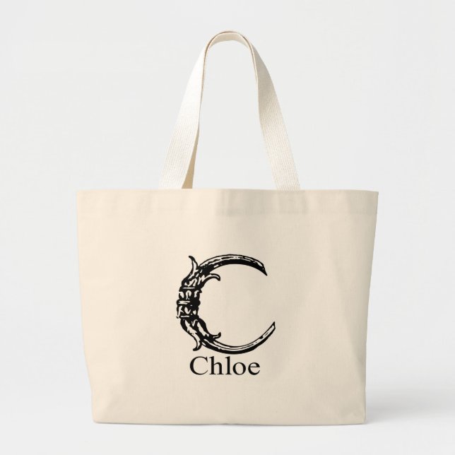 Bolso De Tela Gigante Monograma de lujo: Chloe (Frente)