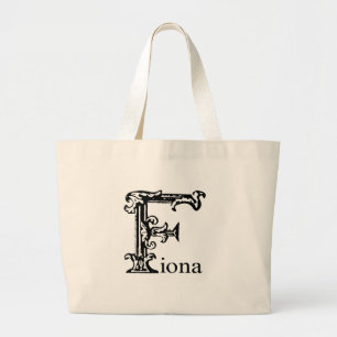 Bolso De Tela Gigante Monograma de lujo: Fiona
