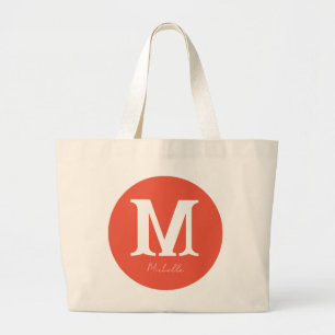 Bolso De Tela Gigante Monograma mínimo de atardecer