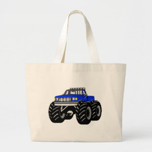 BOLSO DE TELA GIGANTE MONSTER TRUCK AZUL