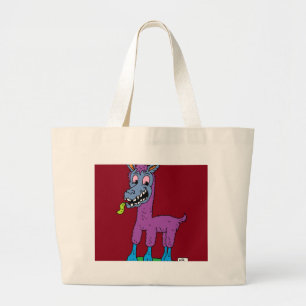 Bolso De Tela Gigante Monstruo de la llama de Silly